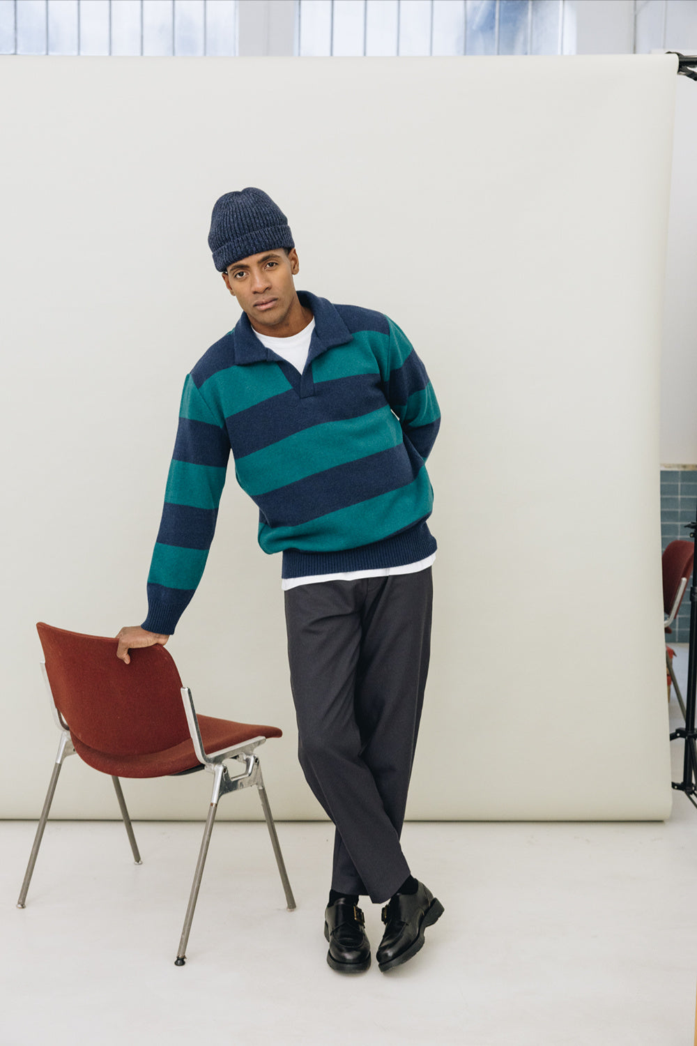 Polo FUJI Green Stripes - 1
