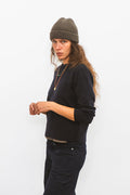 Précommande - Col rond Fin MERET Navy - 1